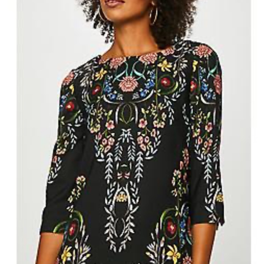 Desigual Black Floral Blouse - XXL. fits like US 12-14